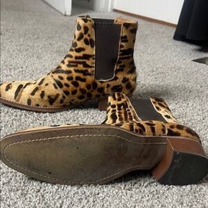 Steve Madden Animal Print Chelsea Boots